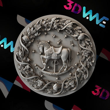 CHRISTMAS HORSE 3d stl - 3DWave.us